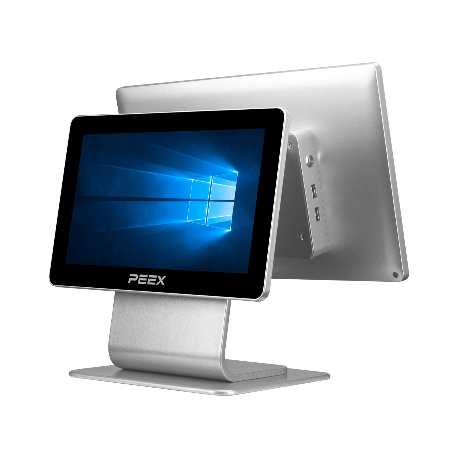 PEEX POS System RS627P Dual Screen Silver